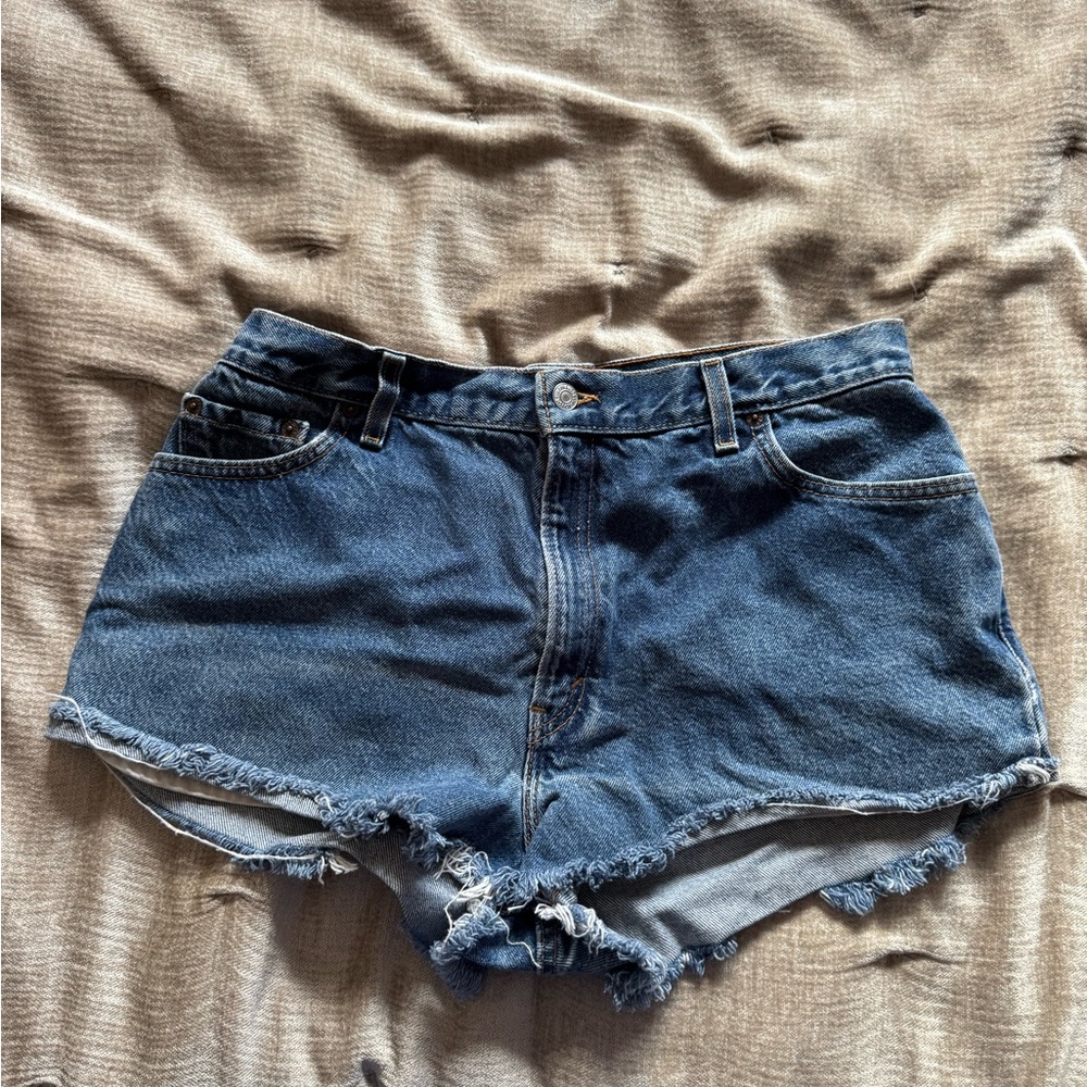 Levi's Dark Blue Jean Shorts